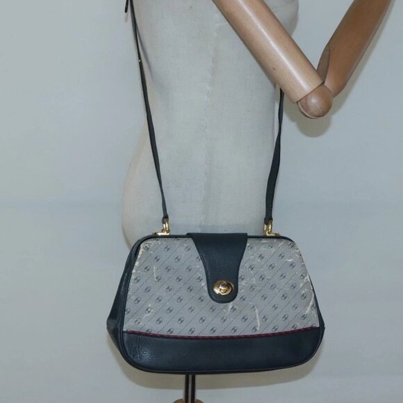 GUCCI Shoulder Bag PVC Leather Navy Gold 116 02 107 Auth ep9165 - Picture 3 of 16